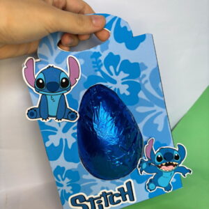 suporte ovo de pascoa stitch 250g e 350g no canva