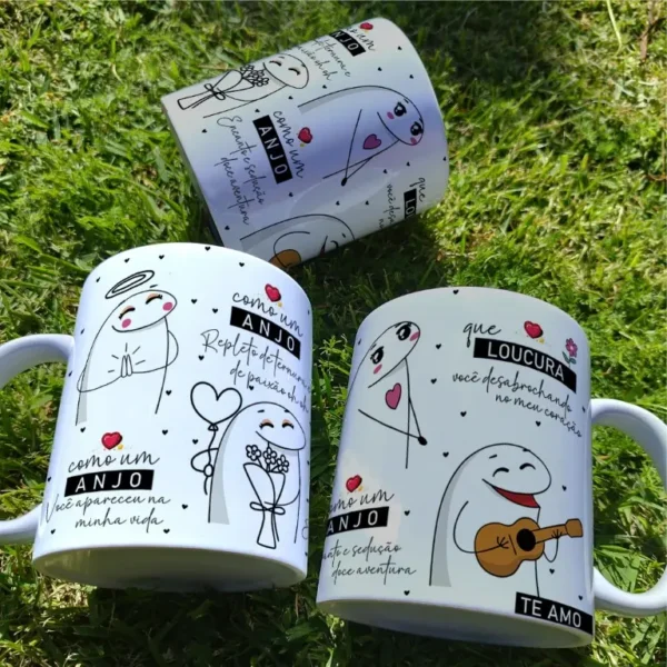 Template Personalizável de Caneca - Mensagem Como um Anjo