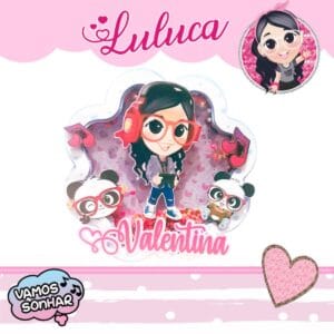 Topo de Bolo Luluca Games - Arquivo Digital