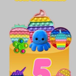 topo de bolo pop it e flippy digital para festa infantil
