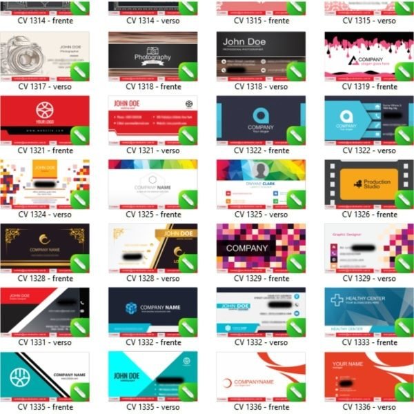 Ultra Pack +3000 Cartão De Visita Arte Final Modelos Vetores