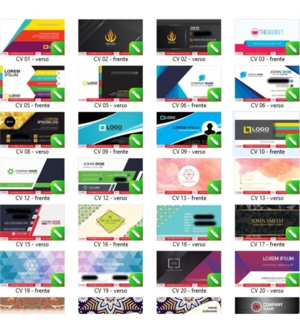 Ultra Pack +3000 Cartão De Visita Arte Final Modelos Vetores